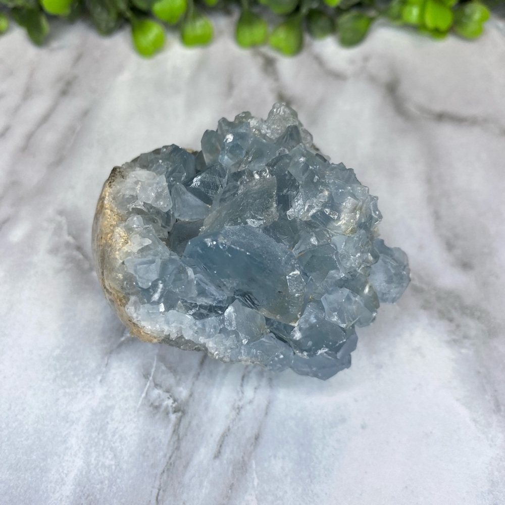 Natural Blue Celestite Crystal Cluster